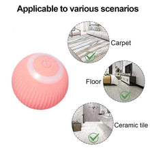 Load image into Gallery viewer, Smart Cat Rolling Ball Toys Rechargeable Cat Toys Ball Motion Ball Self-moving Kitten Toys for Indoor Interactive Playing Smart Interactive Cat Ball USB Rechargeable Automatic Bouncing Ball for Indoor Kittens
