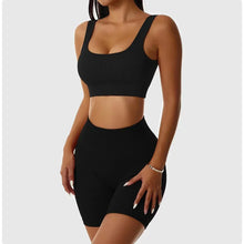 Load image into Gallery viewer, 🖤 Ribbed Seamless Yoga Set
