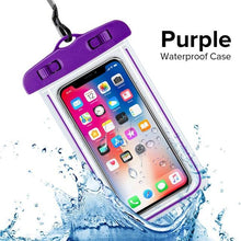 Load image into Gallery viewer, Swimming Bags Waterproof Phone Case Water proof Bag Mobile Phone Pouch Cover for iPhone 12 Pro Xs Max XR X 8 7 Phone Case Bag With Lanyard Compatible with iPhone
