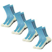 Load image into Gallery viewer, 4 Pack Men s Anti Slip Soccer Socks
