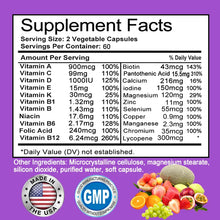 Load image into Gallery viewer, Men's Daily Multivitamin - 22 Vitamins &amp; Minerals, Dietary Supplement for Immunity, Energy, Digestion, Skin, and Overall Health
