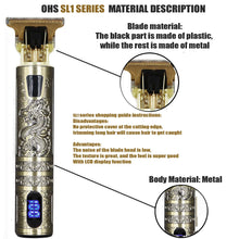 Load image into Gallery viewer, T9 Hair Clipper Repair Beard Shaving Body Hair Trimmer Clippers Electric Machine Men Haircut Machine 0mm Barber Shaver
