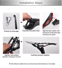 Load image into Gallery viewer, Bicycle saddle Carbon saddle Saddle racing bike saddle bicycles mtb accessories for mountain bike 270*130mm Cycling Saddle
