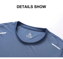 Load image into Gallery viewer, CHRLCK Men's Running Quick Drying T-shirts Breathable Hiking Fishing Tees Soft Elasticity Outdoor Sports Short Shirt Summer

