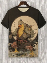 Load image into Gallery viewer, Samurai Cat Graphic T-Shirt – Japanese Style 3D Print Men's Tee
