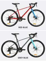 Load image into Gallery viewer, F, YUZE G240 7Speed Aluminum Disc Brake Bike Boy Girl Student Children Bicycle Teen Road bicicleta велосипед Handlebar 380mm
