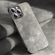 Load image into Gallery viewer, Luxury Leather Phone Case For iPhone 14 13 12 11 Pro Max Mini X XS XR 7 8 Plus SE Retro Solid Color Soft Silicone Cover PU Leather Classic Luxury Business Slim Cover Non-Slip Anti Scratch Full Protective Phone Cases
