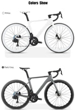 Load image into Gallery viewer, TWITTER 700X25C Carbon Road Bicycle Wireless Men's Hydraulic Disc Racing Bike With WheelTop EDS TX 24S Shifter 50mm Carbon Wheel
