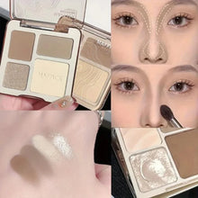 Load image into Gallery viewer, Natural Stereoscopic Face Powder Palette Matte Bronzer Contour Shading Multifunctional Highlighter Cosmetic Blush Gift
