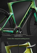 Load image into Gallery viewer, 2025 New Ultra-Light Carbon Fiber Road Bike Fast Racing Bicycle with Hydraulic Disc Brakes 16/24-Speed Gear Shift Drop Handlebar
