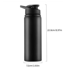 Load image into Gallery viewer, Portable Water Bottle Bicycle Riding Drinking Water Bottle Outdoor Sport Travel Mug Metal Stainless Steel Bottle

