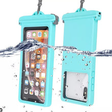 Load image into Gallery viewer, Gray Drop Resistant Waterproof Bag For Mobile Phones Under 6.9 Inches Plastic Mobile Phone Waterproof Case Diving Seal Phone Case Waterproof Pouch Phone  Underwater Case 35m
