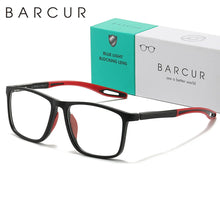Load image into Gallery viewer, BARCUR Lightweight Sports Reading Glasses for Men &amp; Women – Ultra-Light PC Frame Durable Presbyopia Eyewear with HD Transparent Acrylic Lenses – Comfortable Rectangle Readers for Casual Daily Wear and Outdoor Use
