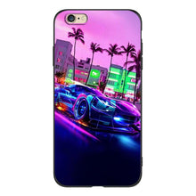 Load image into Gallery viewer, Cute Cover Soft Silicone Print Cars Print Phone Case For Iphone 5s 5 S Se 2016 4.0" Case Phone Cover On  Iphone 6s 6 S Plus Funda Bumper Black Case Sport Race Car
