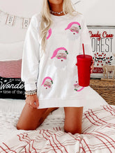 Load image into Gallery viewer, Sequin Embroidered Santa Claus Oversized Sweatshirt | NCS
