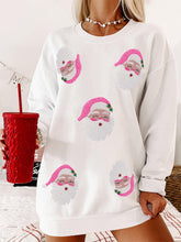 Load image into Gallery viewer, Sequin Embroidered Santa Claus Oversized Sweatshirt | NCS
