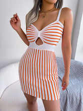 Load image into Gallery viewer, Sexy Striped High Waist Knitted Cami Dress | NCS
