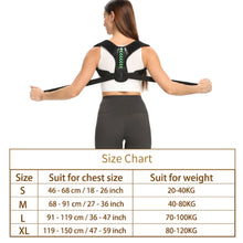 Load image into Gallery viewer, Adjustable Back Shoulder Posture Corrector Belt Clavicle Spine Support Reshape Your Body Home Office Sport Upper Back Neck Brace
