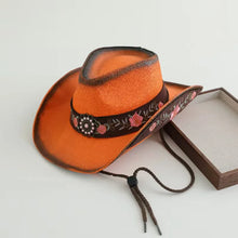 Load image into Gallery viewer, 2026 Embroidery Horse Accessories Straw Cowboy Hat for Women Men – Western Sun Hat for Country Concert Rodeo and Cowgirl Hat
