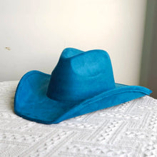 Load image into Gallery viewer, western Premium suede cowboy hat stylish men's and women's fedora Suede Panama hat perfect for outdoor festive activitieswestern
