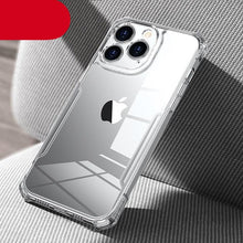 Load image into Gallery viewer, Phone Case For iPhone 14 13 12 Pro Max 14 Plus Shockproof Back Transparent Cover Camera Screen Protection Case Camera Cover Slim Clear Back with Shockproof Soft Bumper Frame Cover
