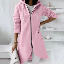 Load image into Gallery viewer, Oversized Zip-Up Streetwear Hoodie Women
