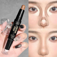Load image into Gallery viewer, Double Ended Dual Purpose High Light Trimming Stick Three Dimensional Contour Nose Shadow Facial Shape Brighten and Trim
