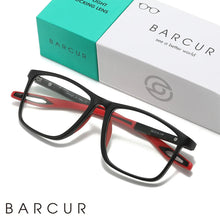 Load image into Gallery viewer, BARCUR Lightweight Sports Reading Glasses for Men &amp; Women – Ultra-Light PC Frame Durable Presbyopia Eyewear with HD Transparent Acrylic Lenses – Comfortable Rectangle Readers for Casual Daily Wear and Outdoor Use
