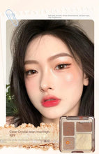 Load image into Gallery viewer, Natural Stereoscopic Face Powder Palette Matte Bronzer Contour Shading Multifunctional Highlighter Cosmetic Blush Gift

