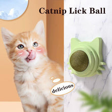 Load image into Gallery viewer, Ball Cat Toy Pasted Lollipop Gatos Mint On The Wall Pet  Ball Snack Good Cat Accessories Cat Toy with Light and Self-Rotating Ball Kitten Gift Edible Cat Lick Toy Cat Chew Toy Teeth Cleaning Cat Bite Toy Rotating Cat Toy
