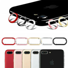 Load image into Gallery viewer, 2 In 1 Metal Camera Lens Protector For Iphone 7 8 Plus X Lens Protective Circle Ring Cover With Tempered Glass For Iphone X Scratch Resistant Hd Tempered Glass Camera Screen Protector
