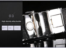 Load image into Gallery viewer, Men's Automatic Buckle Leather Belt - Leopard Sports Car Design
