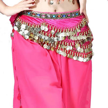 Load image into Gallery viewer, 1PC New Style Belly Dance Belt Newest Multi-color Glass Silk Velvet Dancing Belt Scarf Crystal BellyDance Waist Chain Hip Scarf
