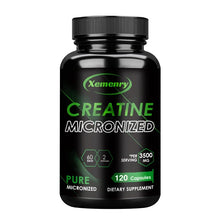 Load image into Gallery viewer, Creatine Monohydrate Capsules - Boosts Energy Levels, Builds Muscle Mass and Promotes Muscle Recovery - 120 Capsules
