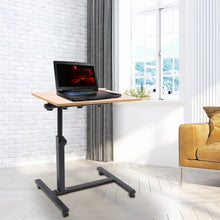Load image into Gallery viewer, Adjustable Height Laptop Desk Rolling Cart Table Stand Movable Computer Table Sofa Side Tables
