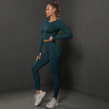 Load image into Gallery viewer, Women's Seamless Long Sleeve Yoga Top
