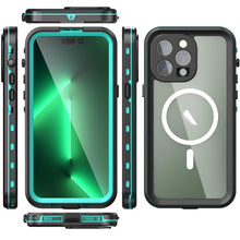 Load image into Gallery viewer, Waterproof Case For iPhone 14 Pro Max 14 Pro iPhone 13 Pro Max Protector Full Body Protective Dustproof Magnetic Phone Case Waterproof 360 Degree All-Round Protection with Built-in Screen Protector Outdoor Transparent  Shockproof Case
