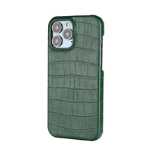 Load image into Gallery viewer, Unique Leather Case For iPhone 13 14 11 12 Pro Max XR X XS Strong Hard Shockproof Cover Green Leather Cover Classic Fashion Case for iPhone Protective Case
