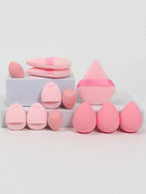Load image into Gallery viewer, 12 Piece All Purpose Makeup Sponge Set with Loose Powder Puffs Mini Air Cushion Puffs Beauty Eggs and Mini Beauty Sponges
