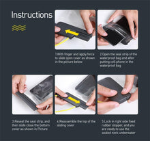 Load image into Gallery viewer, Unique Soft Waterproof Phone Case 7.2inch IPX8 Waterproof Phone Bag For iPhone 13  Waterproof Pouch Diving Surfing Phone Bag Case Cover Adjustable Rope Phone Case
