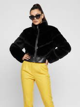 Load image into Gallery viewer, Short Faux Fur Jacket For Women, Flatiron, BYMANYC New York.
