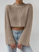 Load image into Gallery viewer, Short Crop Top with Exposed Midriff and Bell Sleeves | NCS
