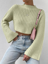 Load image into Gallery viewer, Short Crop Top with Exposed Midriff and Bell Sleeves | NCS
