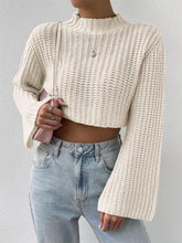 Load image into Gallery viewer, Short Crop Top with Exposed Midriff and Bell Sleeves | NCS
