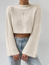 Load image into Gallery viewer, Short Crop Top with Exposed Midriff and Bell Sleeves | NCS
