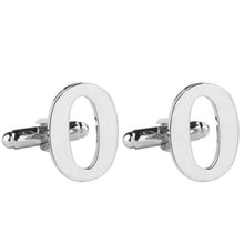 Load image into Gallery viewer, Silver Alphabet Collection Cufflinks - 18 Letters
