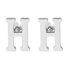 Load image into Gallery viewer, Silver Alphabet Collection Cufflinks - 18 Letters
