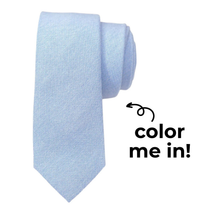 Load image into Gallery viewer, Coloring Tie - Sky Blue
