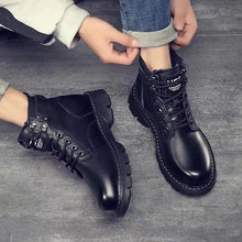 Load image into Gallery viewer, Leather Shoes High Top Fashion Winter Boots - # GIAA73410004
