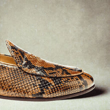 Load image into Gallery viewer, Women's Brown Snakeskin Milano Loafer
